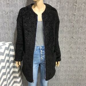 BCBGeneration Faux Persian Lamb Coat